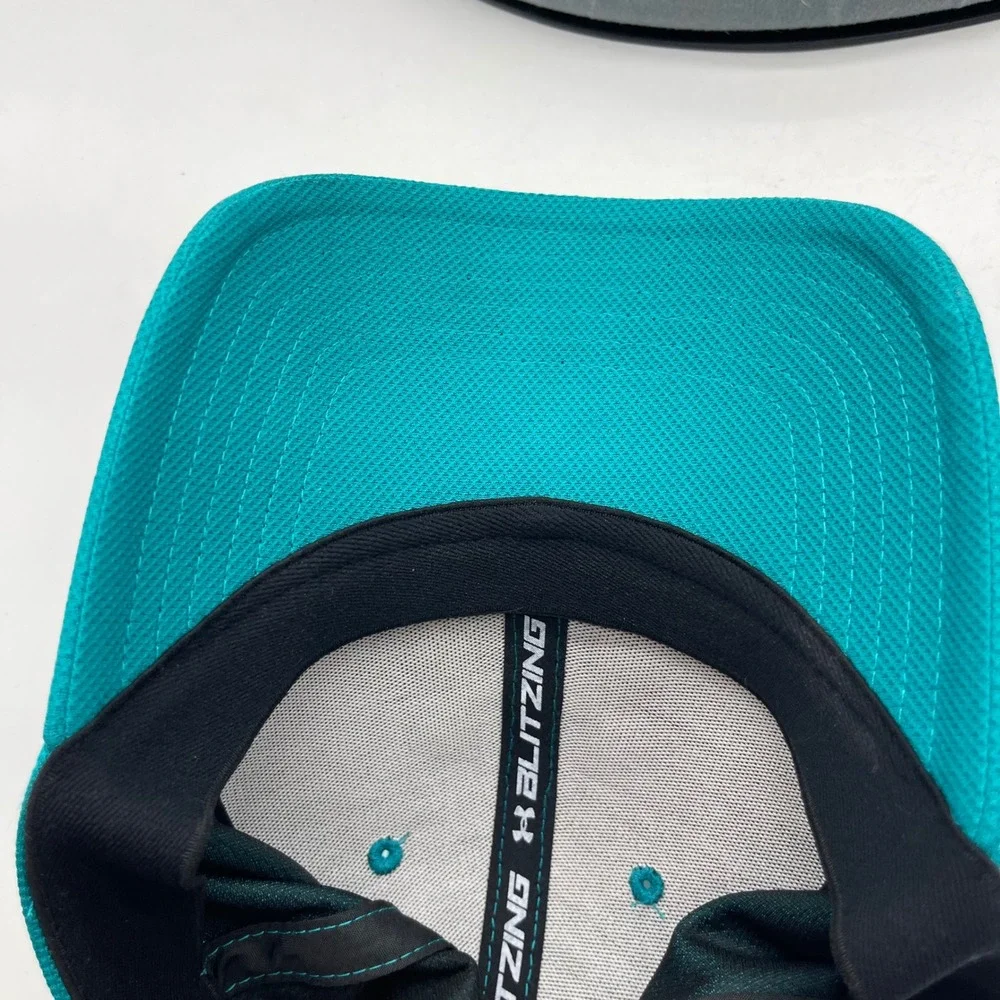 Under Armour 1305036 Hat Blitzing 3.0 Men M/L Teal Blue Stretch Fit Athletic Cap
